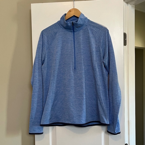 Under Armour Tops - Under Armour Women’s UA Run Microthread 1/2 Zip Pullover - Blue - Size XL